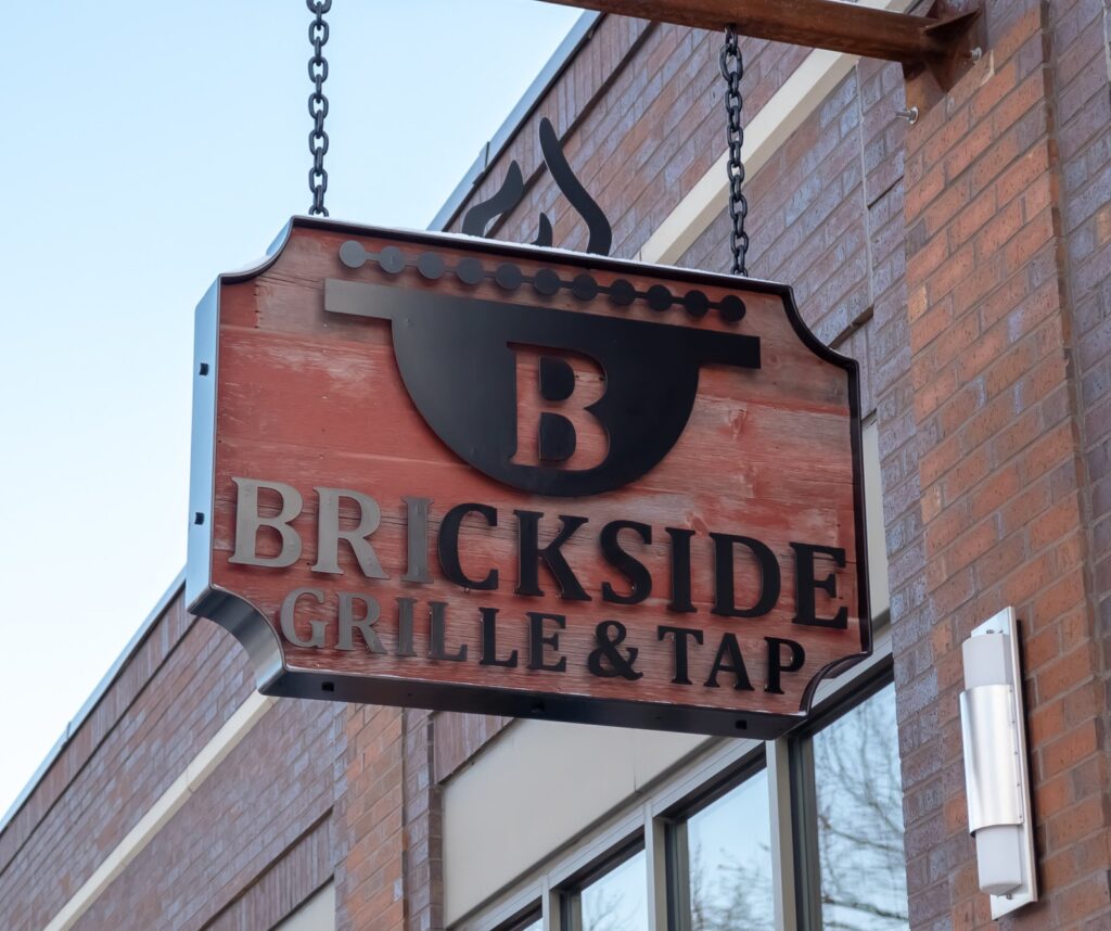Brickside Grille store sign